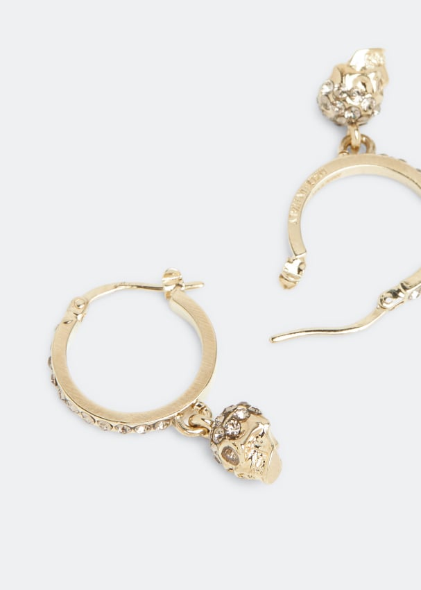 Alexander mcqueen sales skull hoop earrings