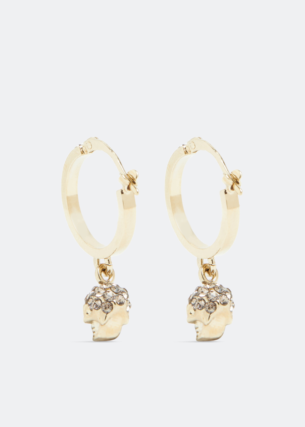 Alexander mcqueen sales skull hoop earrings