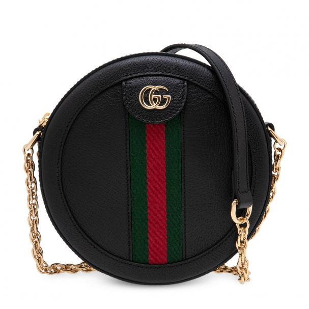 Black round gucci bag clearance