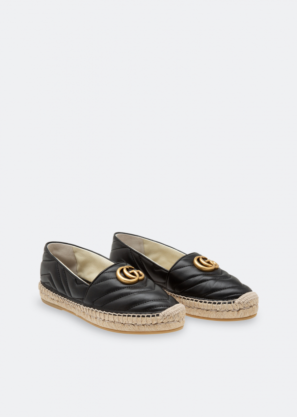 Gucci Leather Marmont espadrilles for Women Black in UAE Level