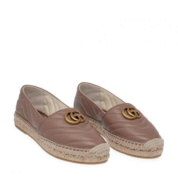 Gucci outlet leather espadrilles