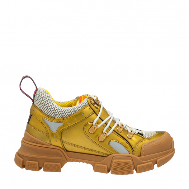 Gucci Flashtrek sneakers for Women Gold in UAE Level Shoes