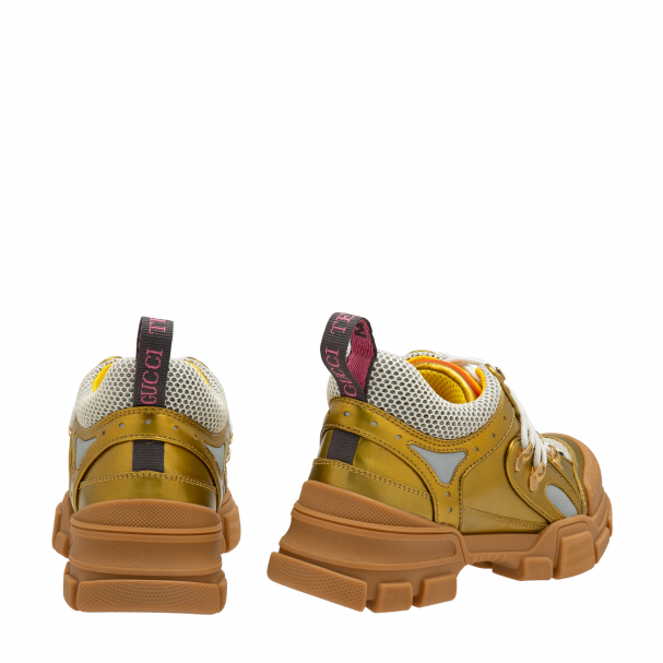 Gucci Flashtrek sneakers for Women Gold in KSA Level Shoes