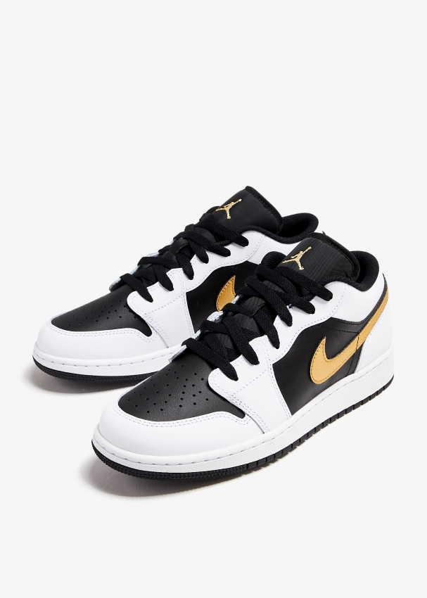 Nike Air Jordan 1 White Metallic Gold sneakers for Unisex Black in KSA Level Shoes