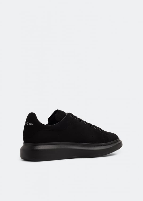 McQueen Oversized suede sneakers for Men Black in KSA Level Shoes
