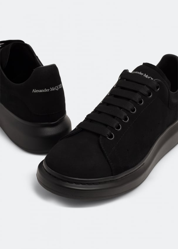 McQueen Oversized suede sneakers for Men Black in KSA Level Shoes