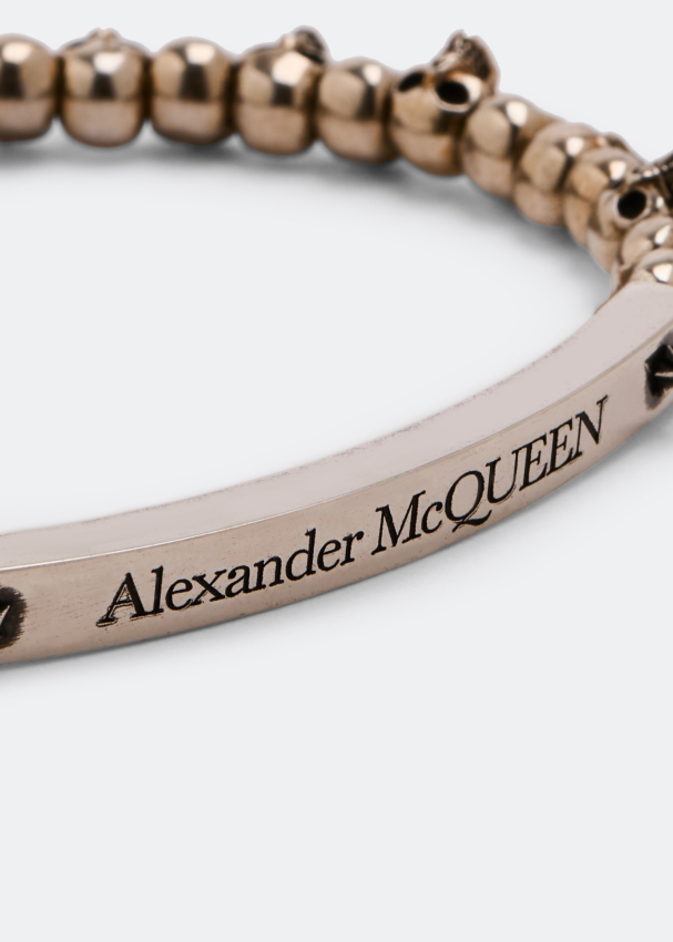 Alexander McQueen Skull bracelet for Men Silver in Oman Level Shoes