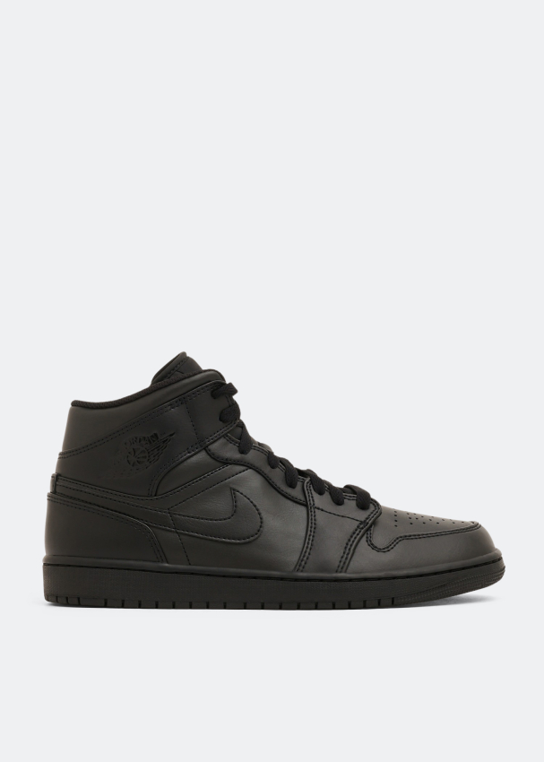 Nike Air Jordan 1 Mid sneakers for Men Black in Bahrain Level Shoes