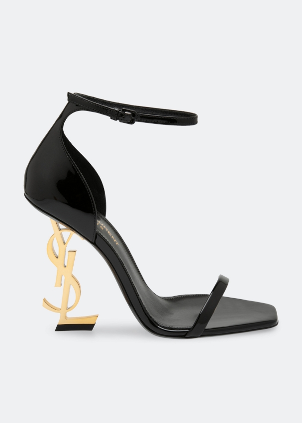 Ysl black sandals hot sale
