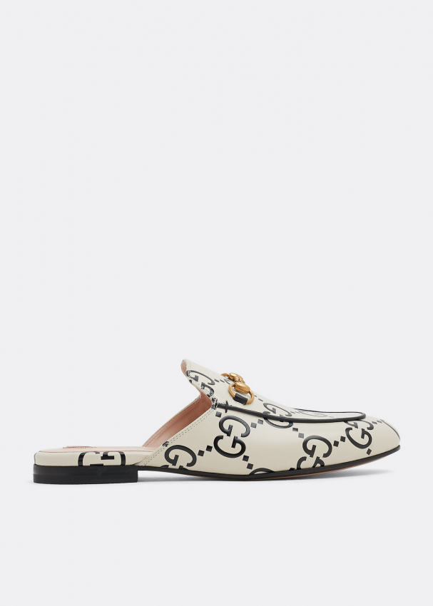 Gucci white sales princetown slippers