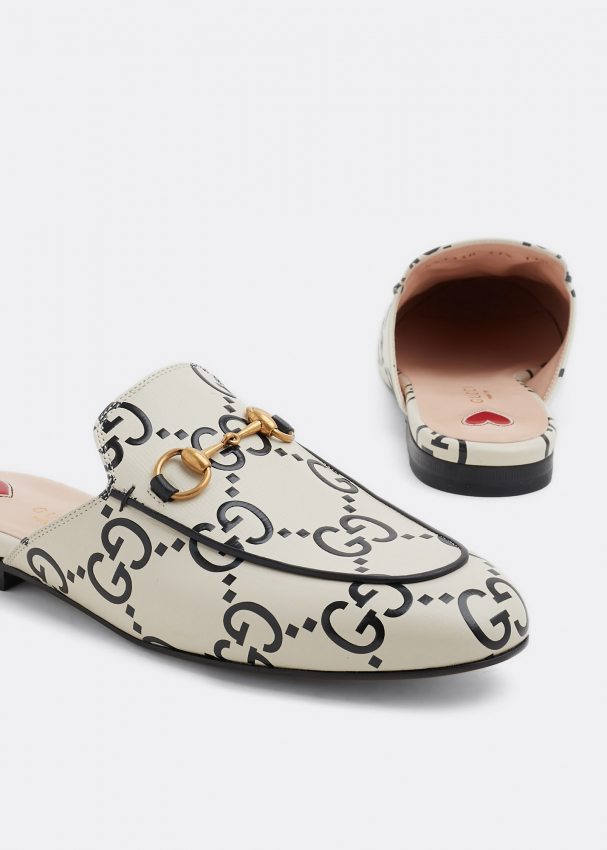 Gucci princetown on sale slipper white