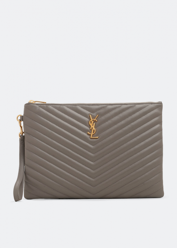 Saint laurent monogram quilted leather pouch top