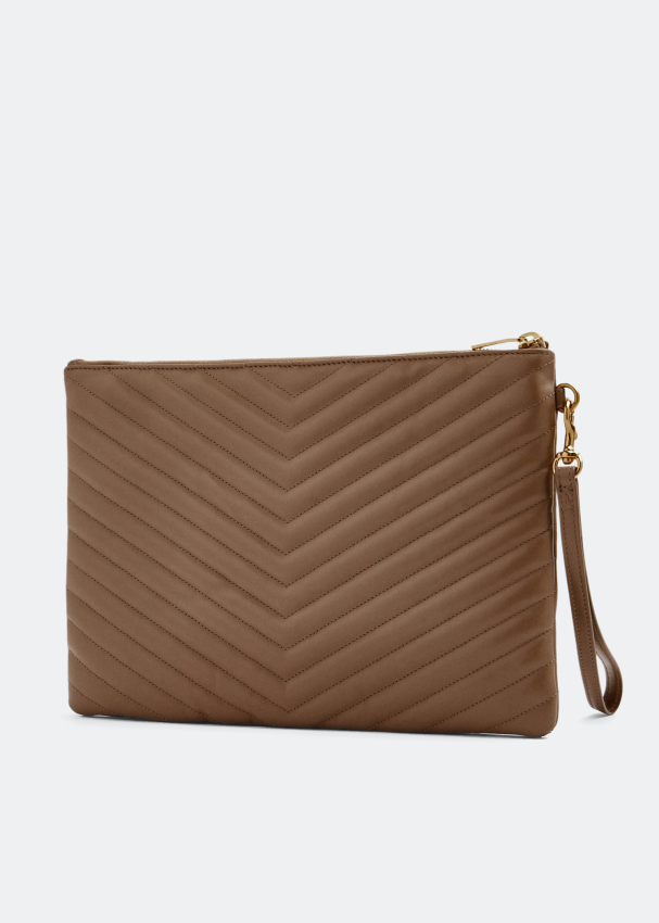 Saint Laurent Cassandre matelasse tablet pouch for Women Brown in KSA Level Shoes