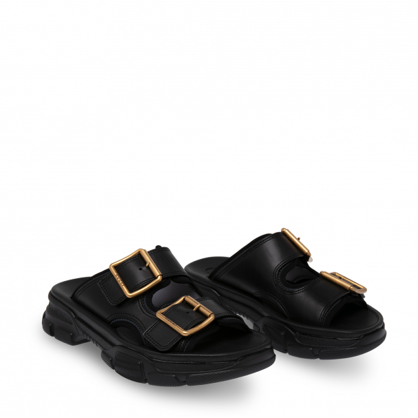 Gucci leather sandals mens deals