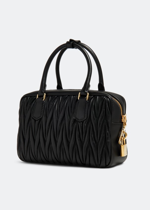 Miu miu matelasse top handle bag store