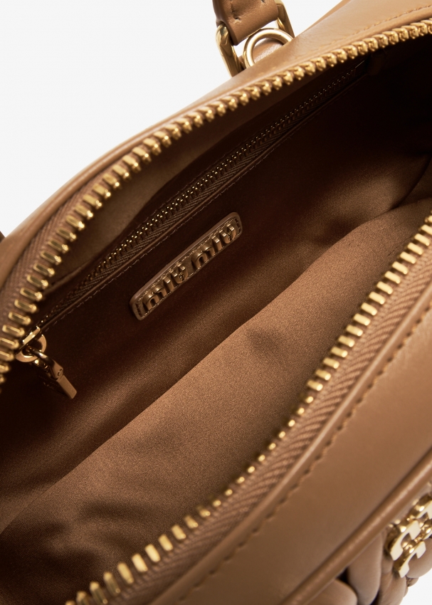 Miu Miu Arcadie matelassé leather bag for Women - Brown in KSA 