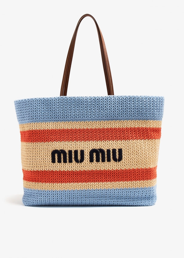 Miu Miu Crochet tote bag for Women - Multicolored in KSA | Level Shoes