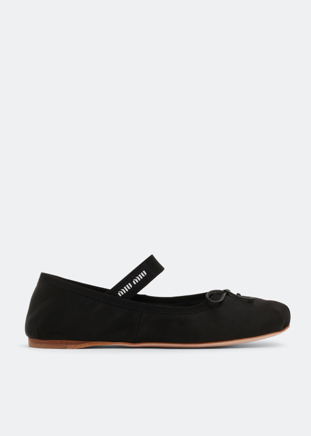 Miu Miu Satin Ballerinas For Women Black In UAE Level Shoes miu-miu-satin-ballerinas-for-women-black-in-uae-level-shoes
