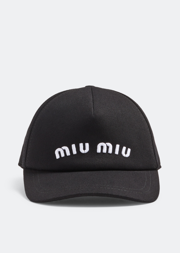 Miu Miu Drill baseball cap for Women - Black in UAE | Level Shoes
