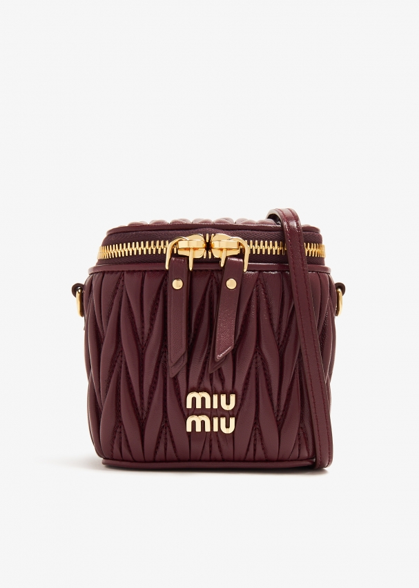 Miu Miu Matelasse leather mini bag for Women Burgundy in KSA Level Shoes