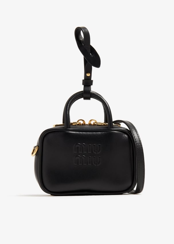 Leather handbag Miu Miu Black in Leather - 45837331