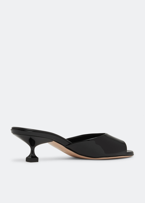 Miu Miu Patent leather sandals for Women - Black in UAE | Level Shoes