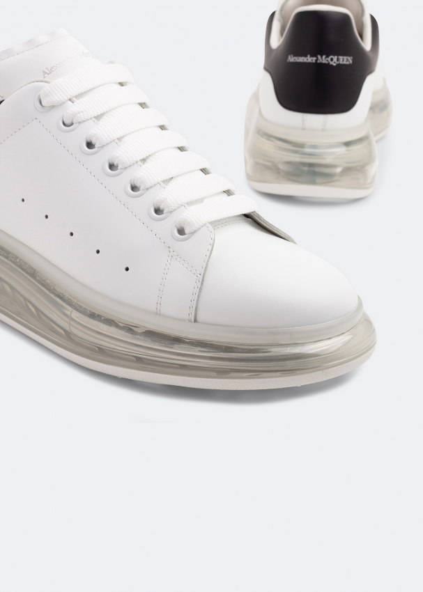 Mens Alexander McQueen white Leather Oversized Sneakers | Harrods #  {CountryCode}