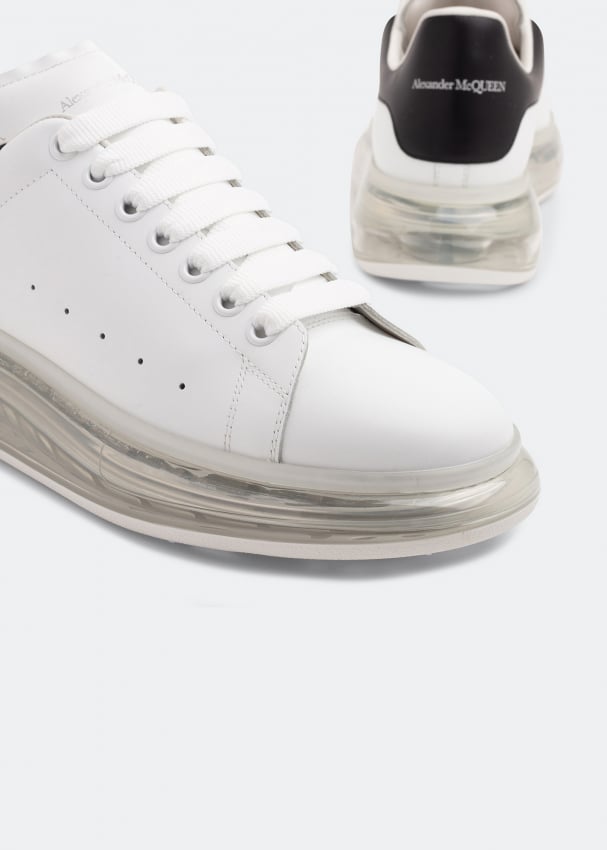 Alexander McQueen White Embroidered Oversized Sneakers