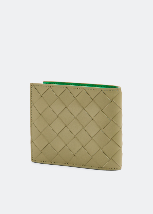 Bottega Veneta Intrecciato bi fold wallet for Men Green in KSA Level Shoes