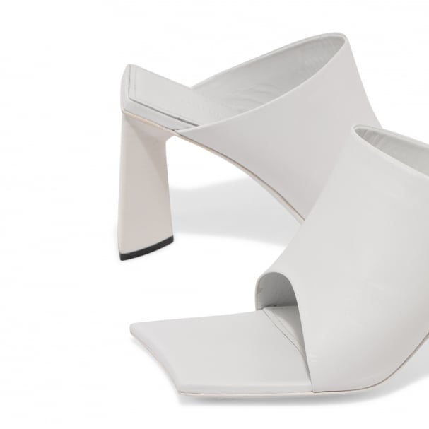 Balenciaga Moon leather mules for Women White in UAE Level Shoes