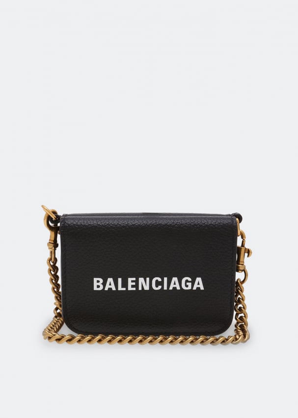 Balenciaga Cash mini chain wallet for Women - Black in UAE | Level Shoes