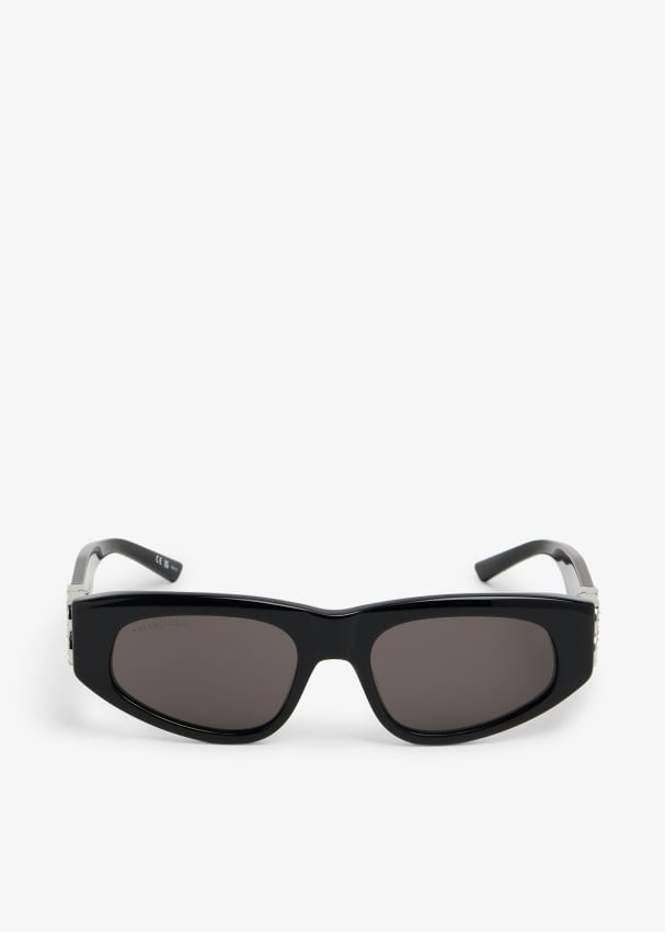 Balenciaga D-frame Logo-print Acetate Sunglasses In Blue | ModeSens