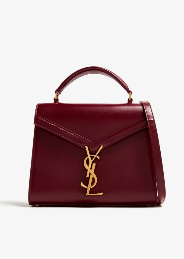 Saint Laurent Mini Cassandra top handle bag for Women Burgundy in KSA Level Shoes