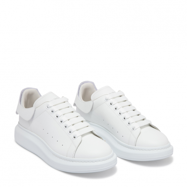 McQueen Oversized leather sneakers for Men White in Bahrain Level Shoes