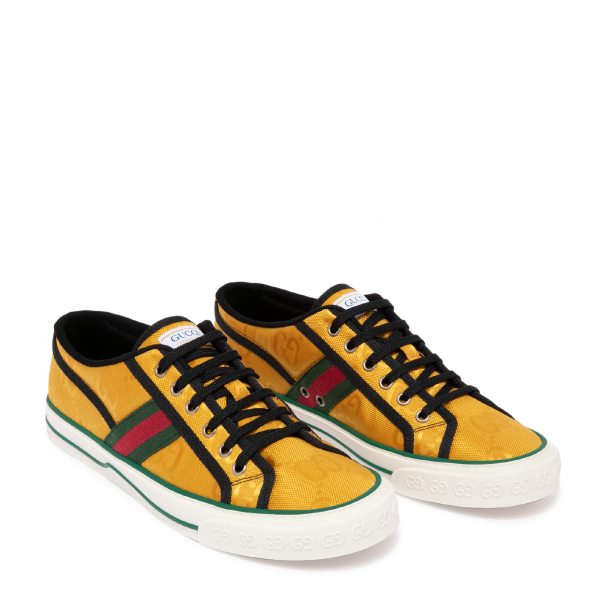 mens yellow gucci sneakers