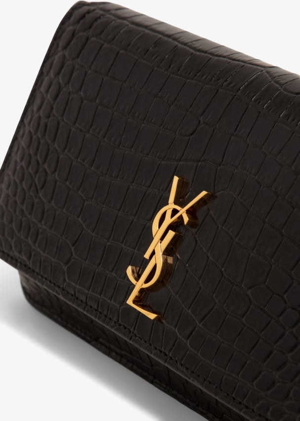 YSL phone holder bag in crocodile leather  Crocodile leather, Leather,  Leather shops