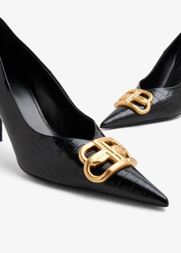 Balenciaga Bb Patent Leather Pumps in Black