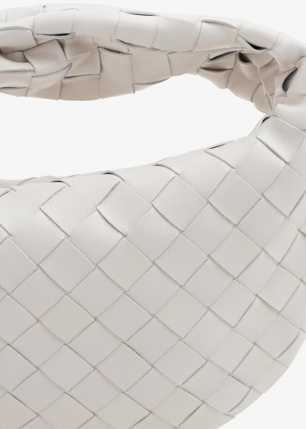 Jodie leather handbag Bottega Veneta White in Leather - 35980157