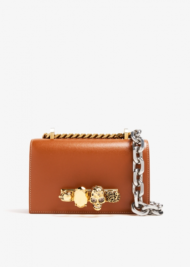 Alexander McQueen Mini jewelled satchel for Women - Brown in KSA 