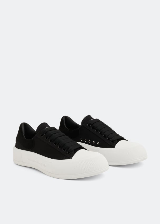 Alexander McQueen Deck Plimsoll sneakers for Women Black in UAE