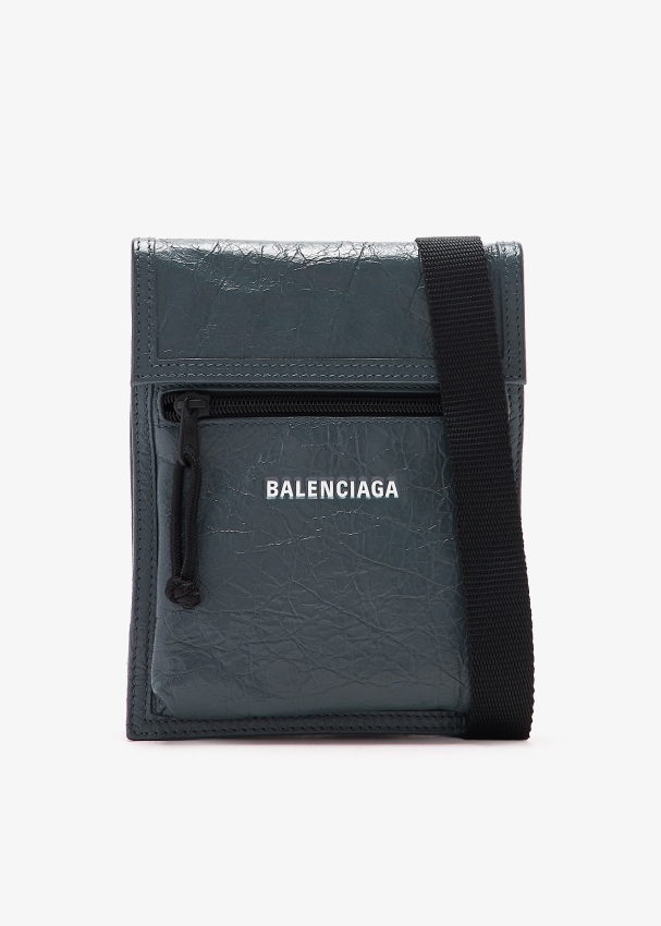 Balenciaga Explorer strap pouch for Men Black in UAE Level Shoes