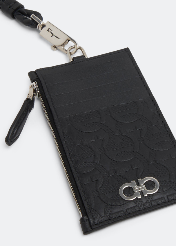 Ferragamo Gancini card case for Men Black in UAE Level Shoes