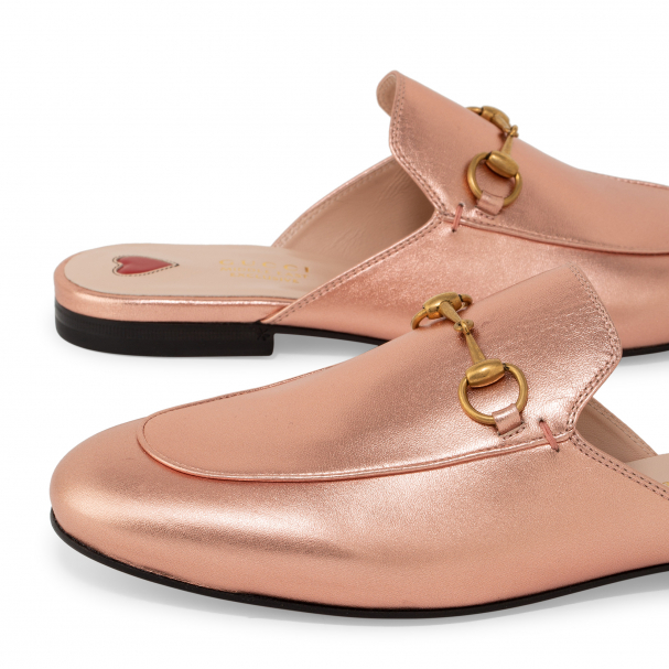 Gucci Princetown mules for Women Gold in Qatar Level Shoes