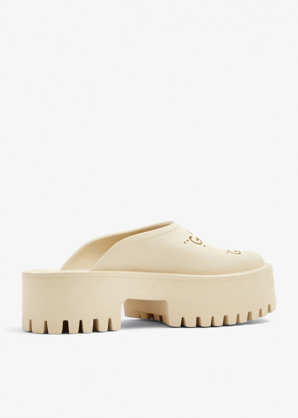 Gucci top platform crocs