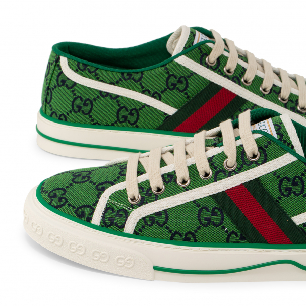 Green outlet gucci shoes