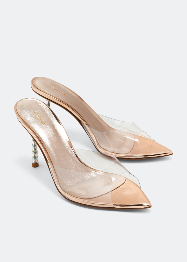 Chanel store perspex mules