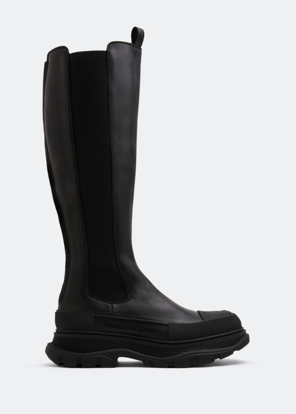 Alexander mcqueen knee deals high boots