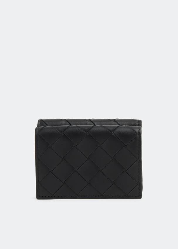 Bottega Veneta Tiny tri fold wallet for Men Black in Bahrain Level Shoes