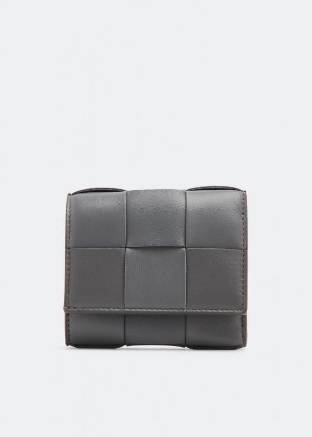 Bottega Veneta Tri fold zip wallet for Women Grey in Bahrain Level Shoes