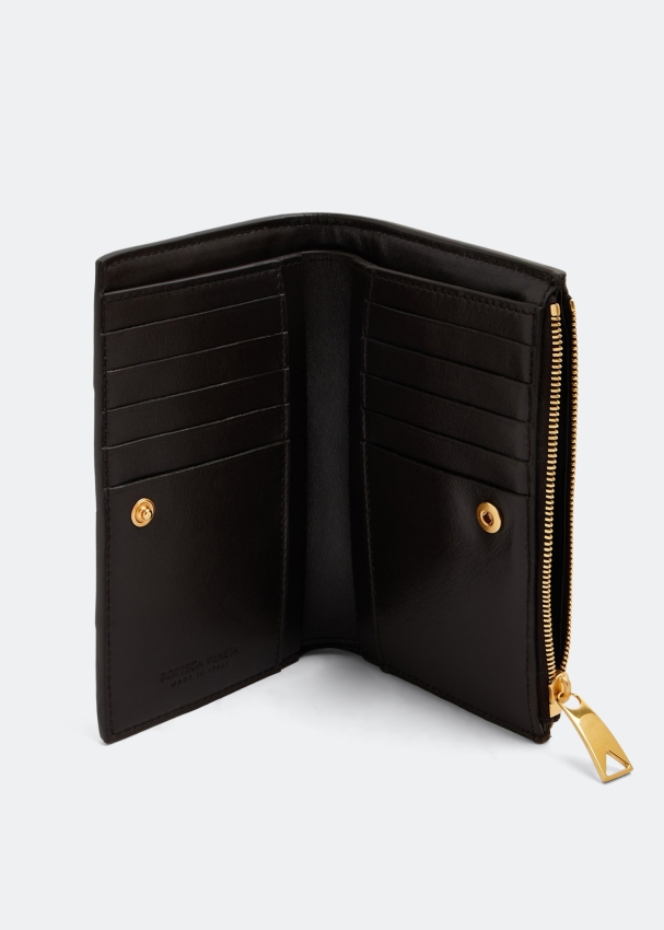 Bottega Veneta Bi fold zip wallet for Women Black in Bahrain Level Shoes